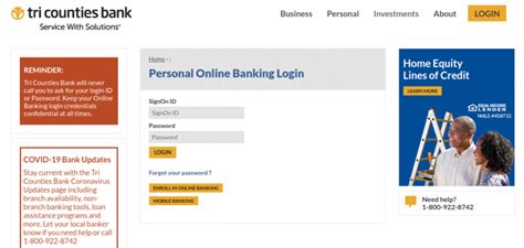 tcbk personal online banking login
